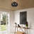 Asllan 3 Light Black Large Semi-flush