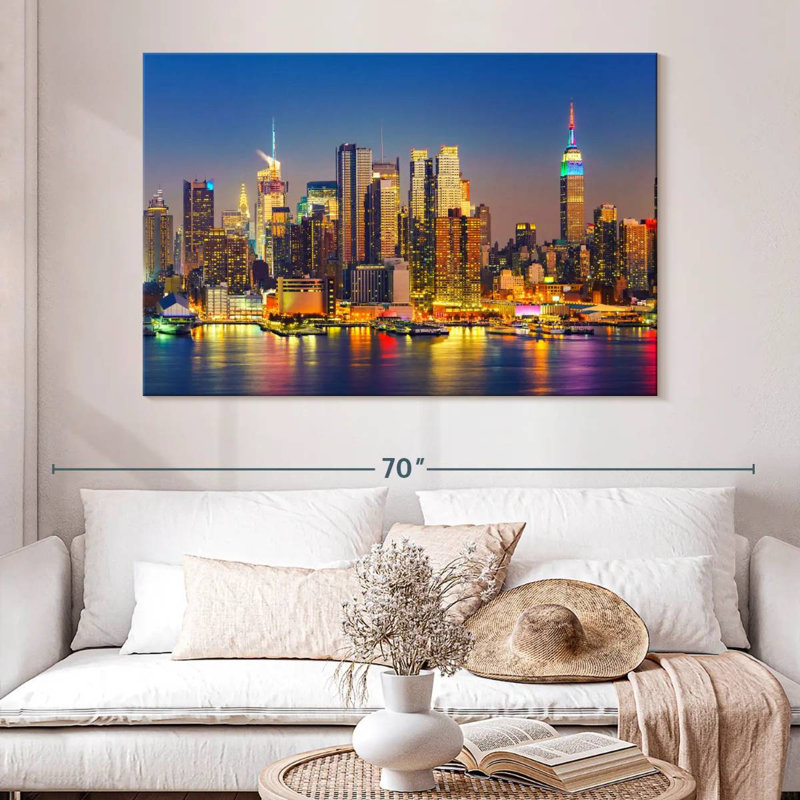 Kavia Manhattan Glowing Lights, 34" H x 51" W