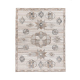 Ardeth Hand Woven Recycled P.E.T Geometric Area Rug in Gray/Brown/Ivory