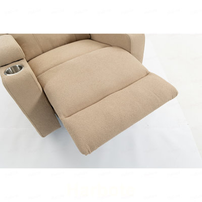 Fauteuil inclinable électrique très large pivotant à 270 ° avec massage thermique - USB et port de charge de type C - Fauteuil inclinable pivotant en velours pour le bureau de la chambre à coucher du salon