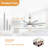 Bladehoneybee 66 in. Smart Ceiling Fan with Dimmable LED Light, Reversible DC Motor, and Remote Control-110330182