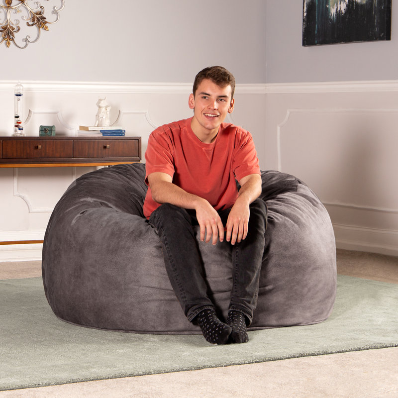 Polyester Classic Bean Bag, Pewter
