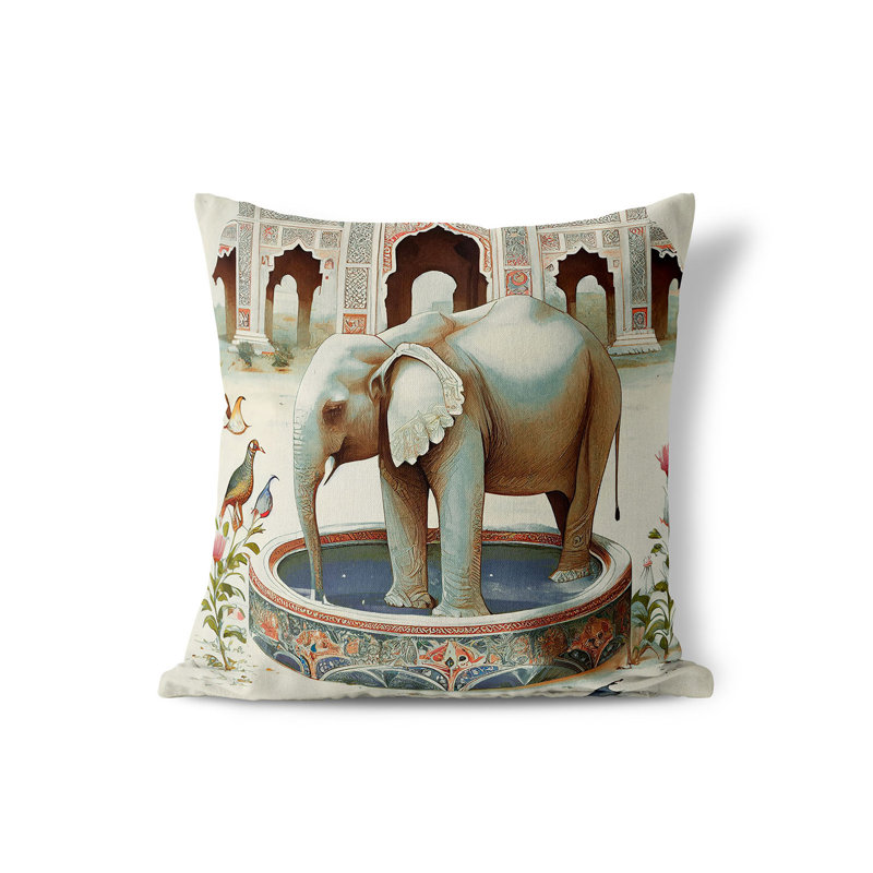 Coussin intérieur/extérieur Floral, 16 po x 16 po
