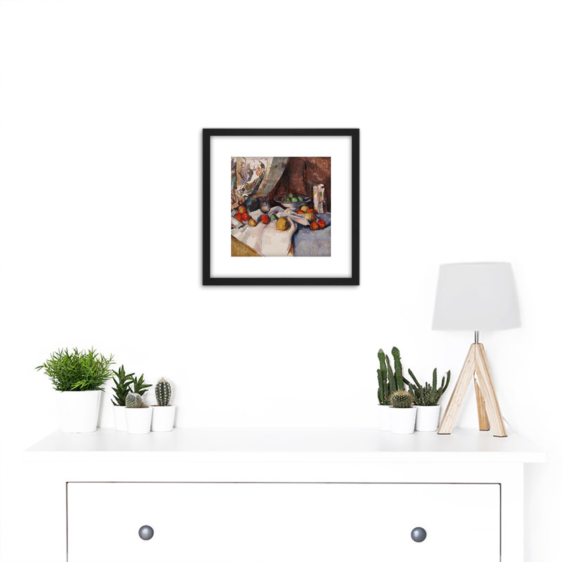 Paul Cezanne Nature Morte Cropped - Single Picture Frame Painting