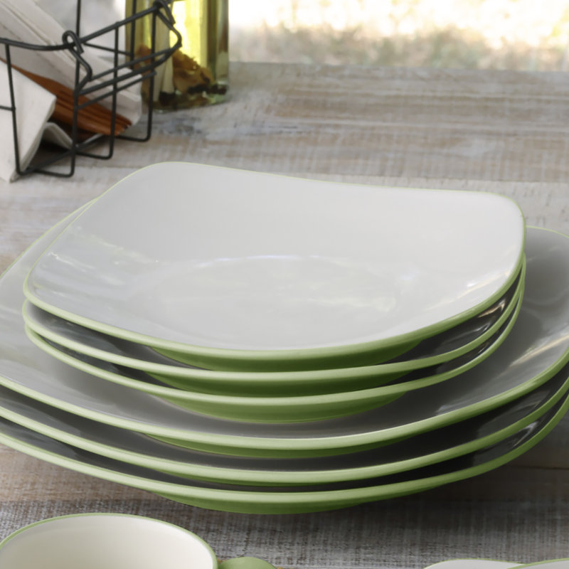 Noritake Colorwave Square Dinner Plates, 10-3/4", Apple
