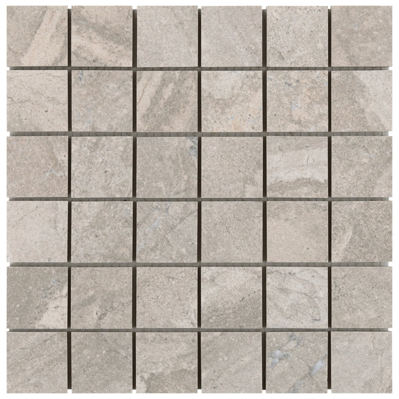 Esperanza 11.81 In. X 11.81 In. Matte Porcelain Mosaic Floor And Wall Tile (0.96 Sq. Ft. / Each), Mountain Beige
