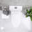 1-Piece 1.1/1.6 GPF Water-Efficient Dual-Flush Elongated Standard-Size Toilet With Soft Closing Seat, Glassy White-122433441