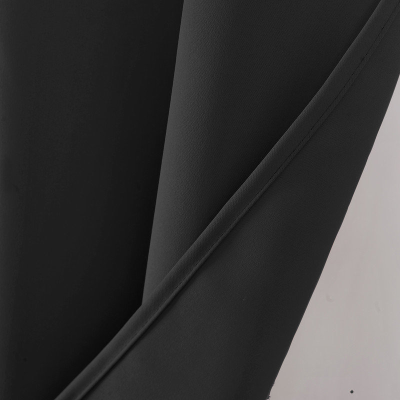 Panneau de rideau occultant 100% Fitnat, Noir, L 52 po x L 84 po