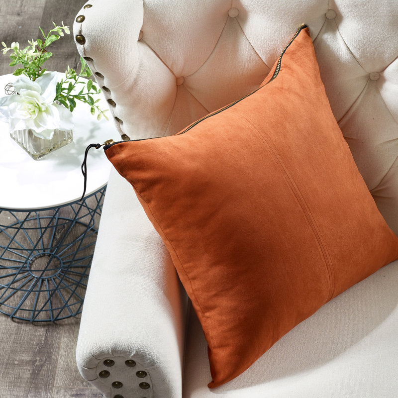 Housse de coussin carré, Rouille