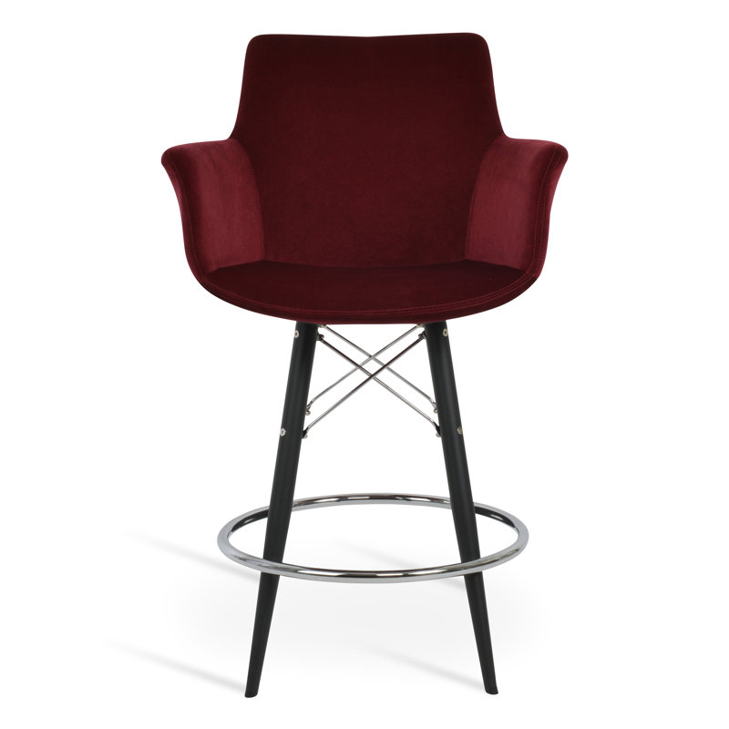Tabouret de bar et de comptoir Bottega, Tabouret de comptoir (siège d’une hauteur de 24