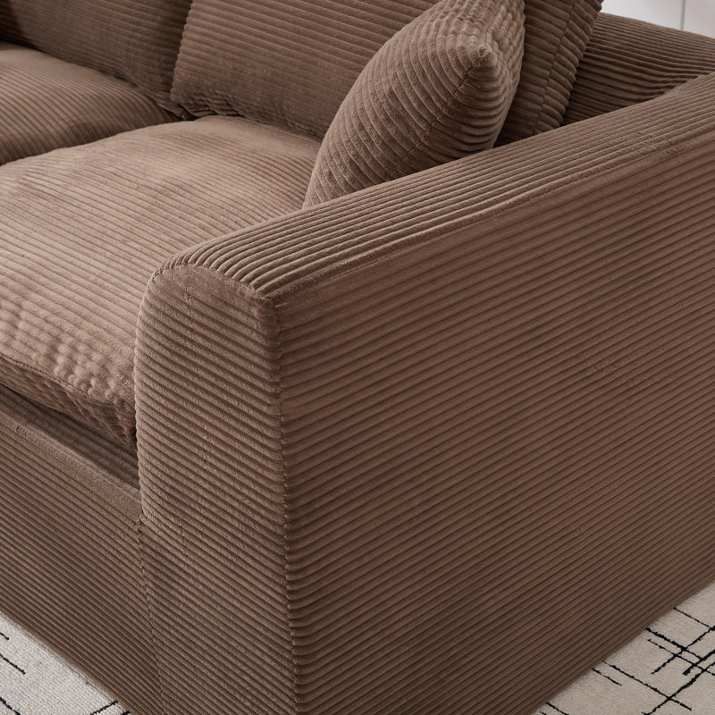 Canapé modulaire Boneless, Brun