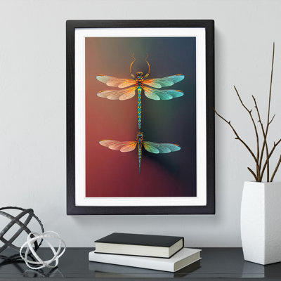 Charming Dragonflies - Framed Print