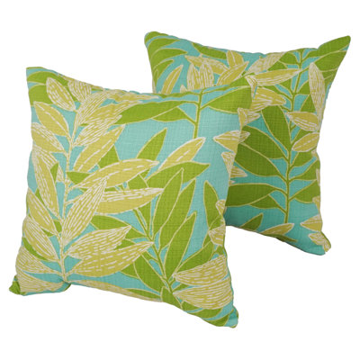 Floral Outdoor Reversible Throw Pillow