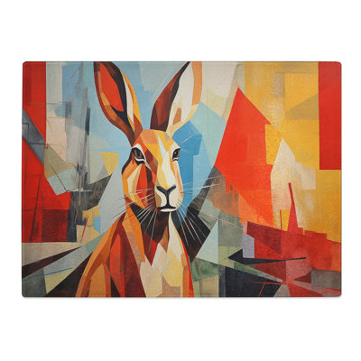 Hare Constructivism  Glass Chopping Board