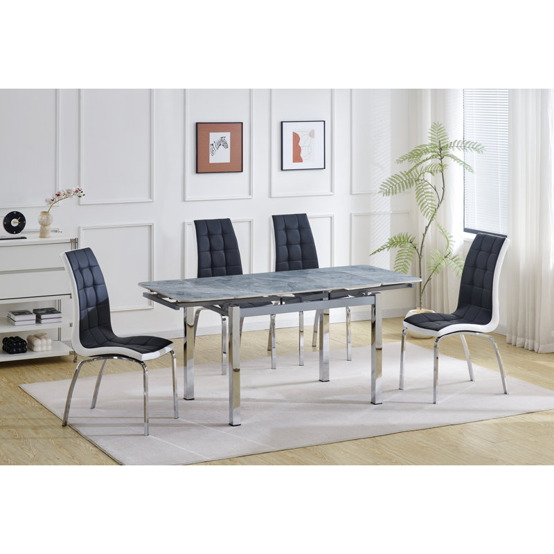 4 - Person Dining Set, Black