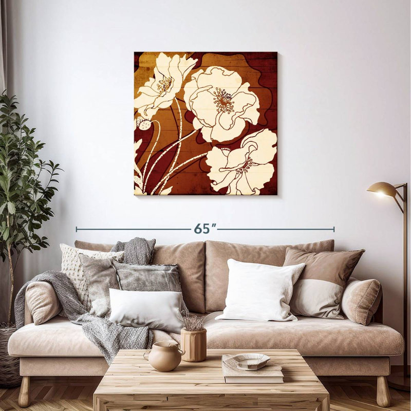 Harnek, fleur d'automne, H 36 po x l 36 po