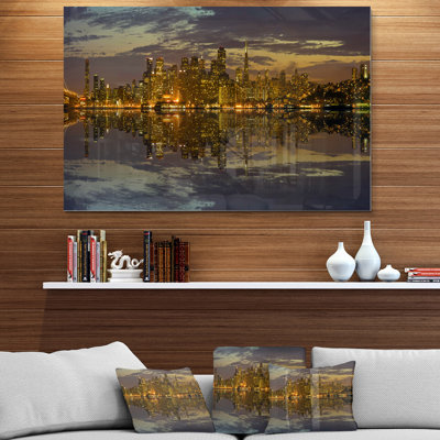 San Francisco au coucher du soleil - Photographie sans cadre sur métal