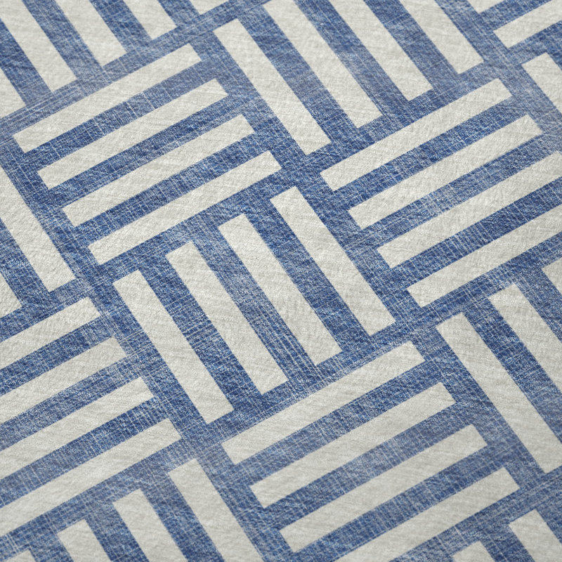 Jeté carré Addison Sherpa ASB620, Bleu