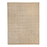 Ivory Traditional Silk Rug