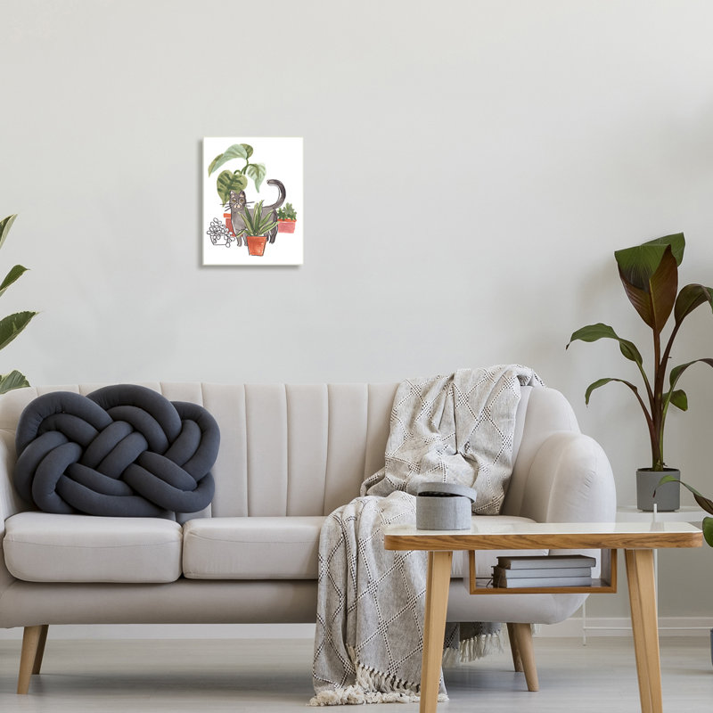 Monstera tropical par Grey, Plaque murale, H 15 po x l 10 po x P 0,5 po