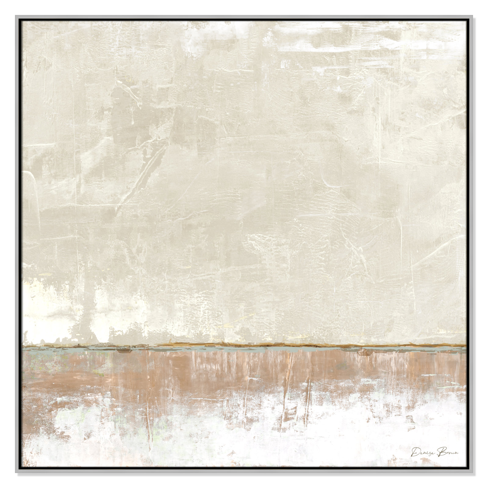 Delevan "Better Days II" Print, 46.5" H x 46.5" W, Silver
