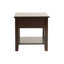 Ensemble de table d'appoint 3 pièces avec finition espresso et salon 1 table basse 2 tables de bout Tiroirs classiques en bois