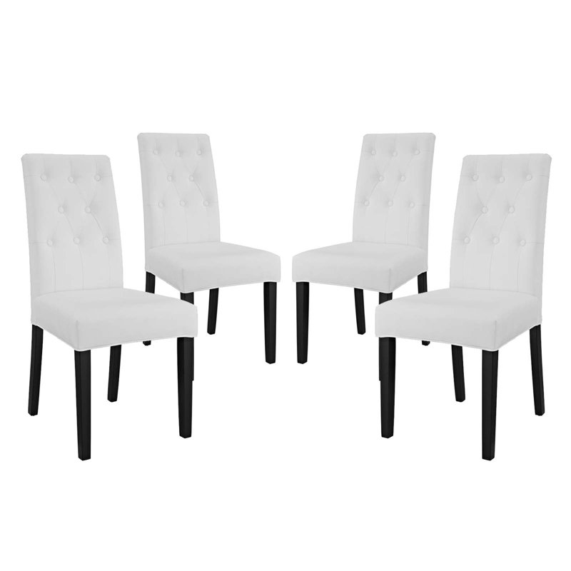 Chaise d'appoint Modway Confer, Vinyle blanc