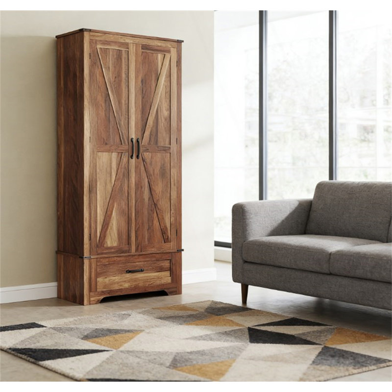 Armoire de cuisine, armoire avec tablettes réglables