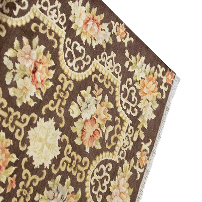 Handmade Silk and Wool Area Rug
