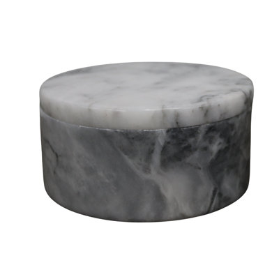 Round Marble Keepsake Box – Badal Gray
