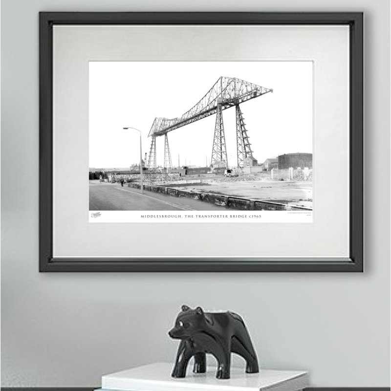 Middlesbrough, The Transporter Bridge C1965 - Single Picture Frame Print, 60cm H x 80cm W x 2.3cm D