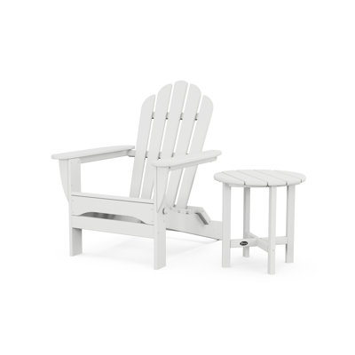 Monterey Bay Folding Adirondack Chair with Side Table