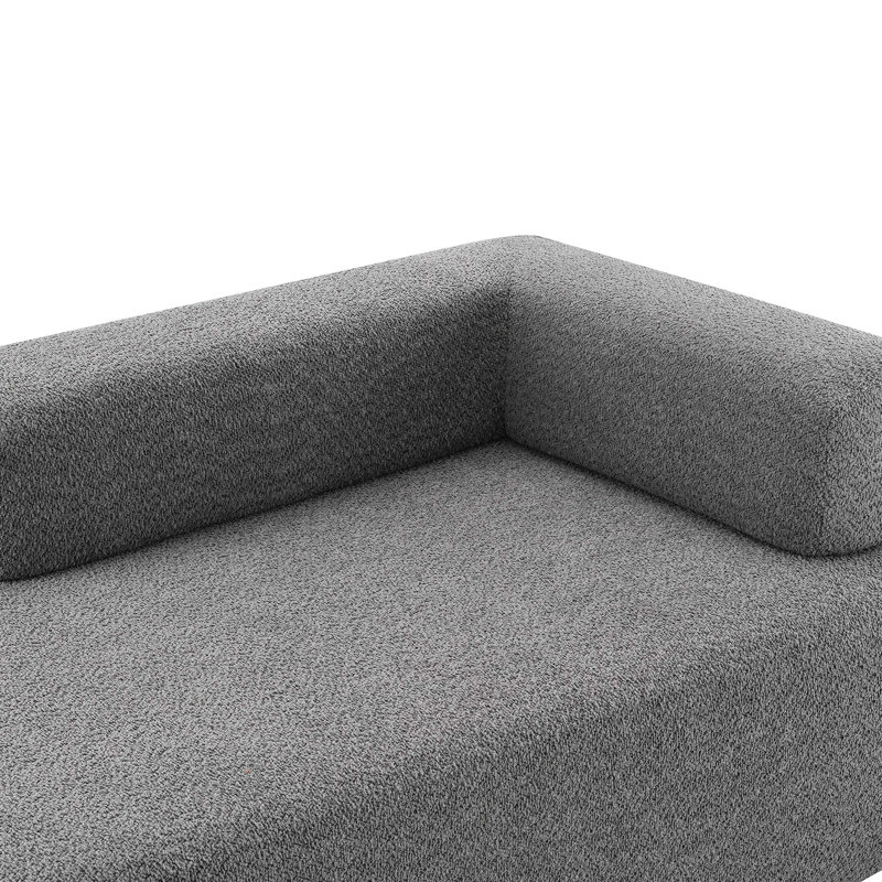 Structure spéciale pour canapé modulaire surdimensionné en U surdimensionné, canapé de plancher Boucle de luxe, canapé compressible convertible, canapé spacieux rempli de mousse pour le salon, 2 couleurs