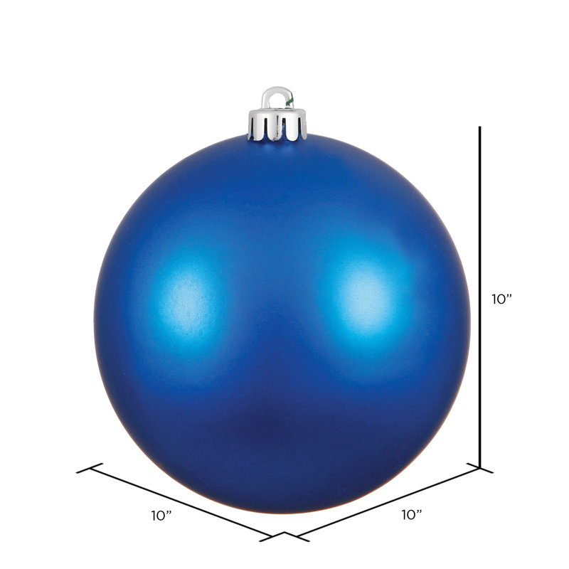 Décoration de boule décorative des Fêtes, Bleu, H 10 po x l 10 po x P 10 po