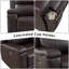 Canapé inclinable moderne 2 pièces avec porte-gobelets et rangement-1675810774