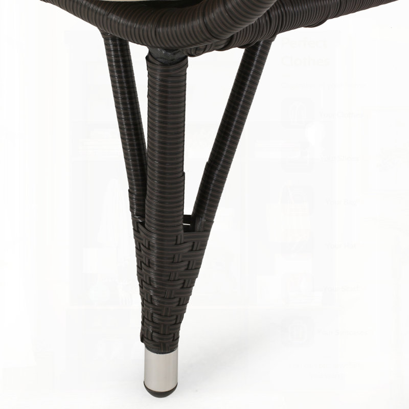 Malia Standing Basket For Organized Storage, Durable And Versatile, For Home And Office Use., Brown, Black