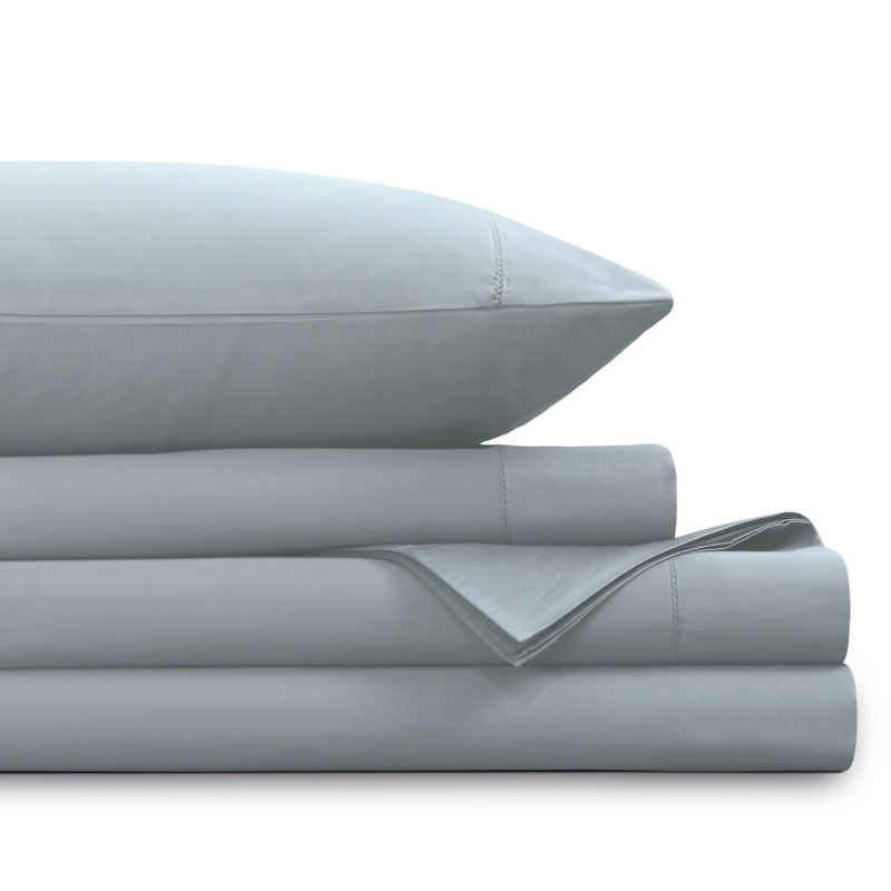 1000 Thread Count Egyptian-Quality Cotton Sateen Extra Deep Pocket Sheet Set, Gray