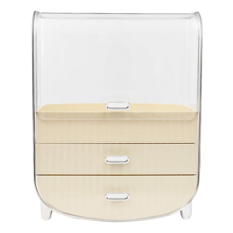 Organisateur de maquillage avec couvercle et tiroirs