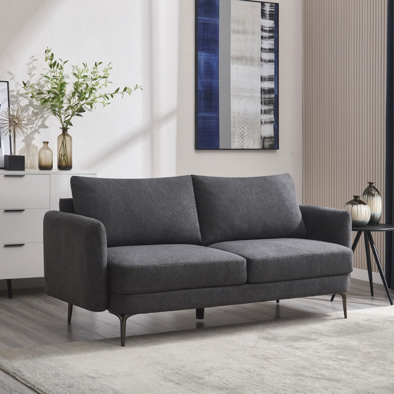 Demarkus 3 Seater Sofa, Charcoal