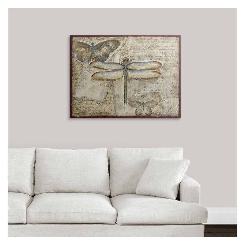 « ii » chariklia zarris, impression Poetic Dragonfly, H 27 po x l 36 po x P 1,5 po, Toile