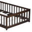 Lit pour enfant avec plateforme de sécurité et porte pour chambres à coucher-13073864-13073861