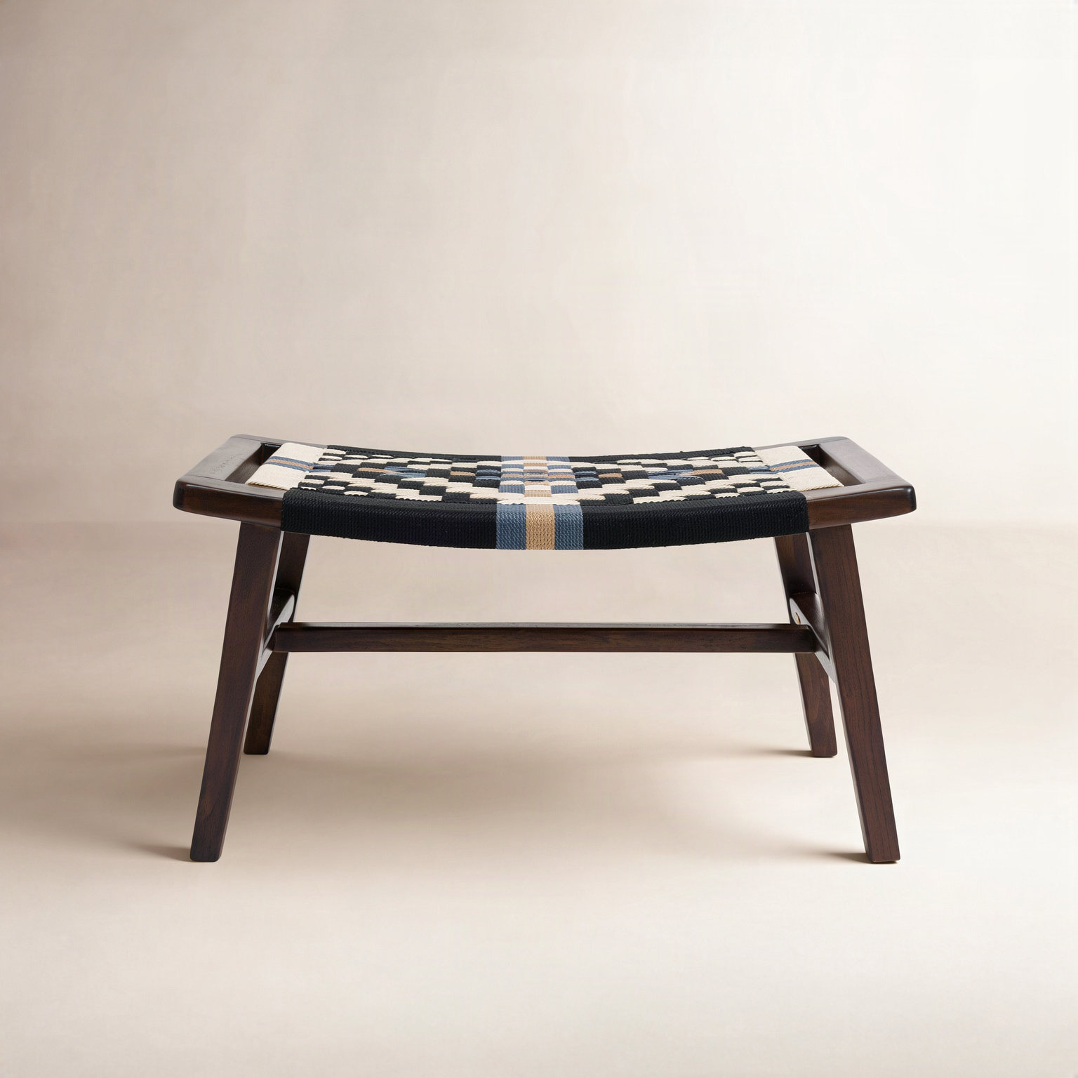 Masaya Upholstered Ottoman, Coffee Colonial, Coffee