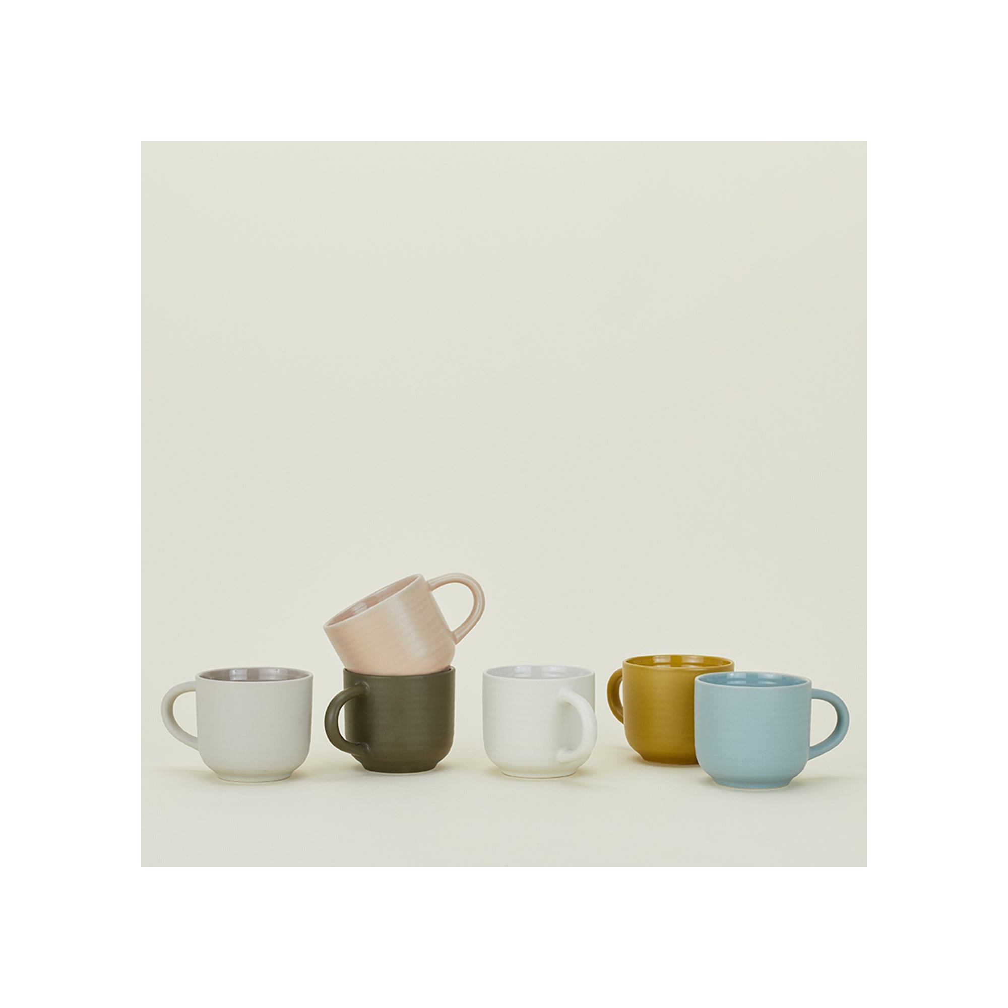 Hirma Stoneware Coffee Mug, Bone