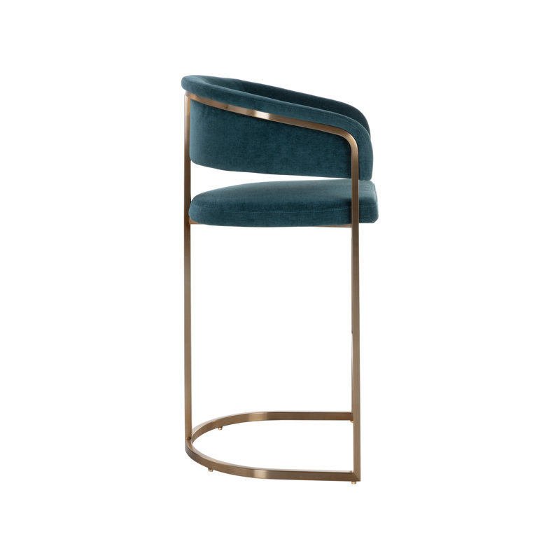 MARRIS COUNTER STOOL - GOLD - DANNY TEAL, Bar Stool (30" Seat Height)