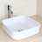 Wonline 15.157'' White Ceramic Square Bathroom Sink with Faucet
