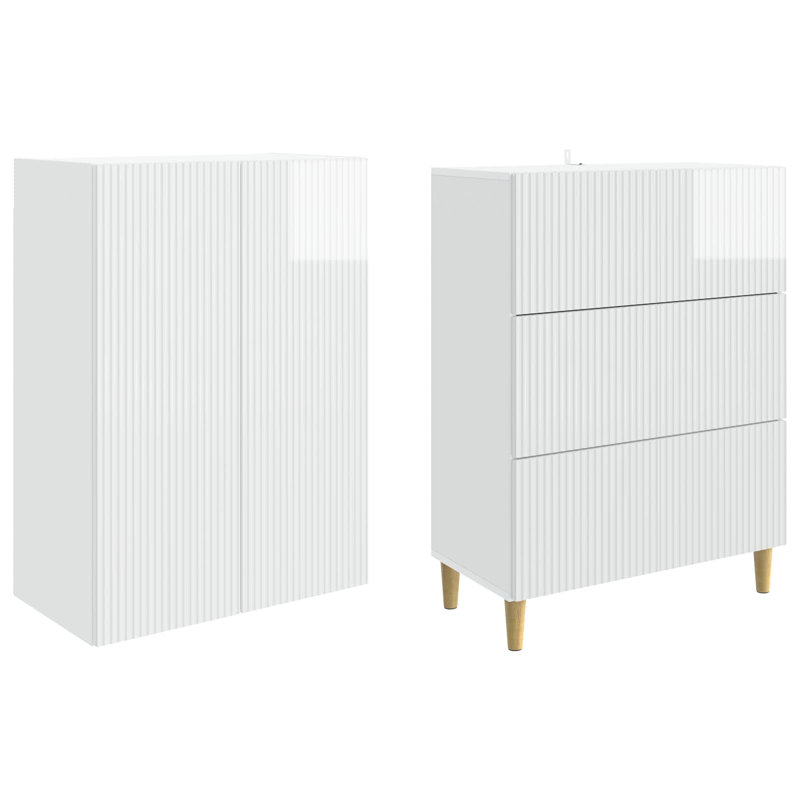 Storage Cabinet, High Gloss White