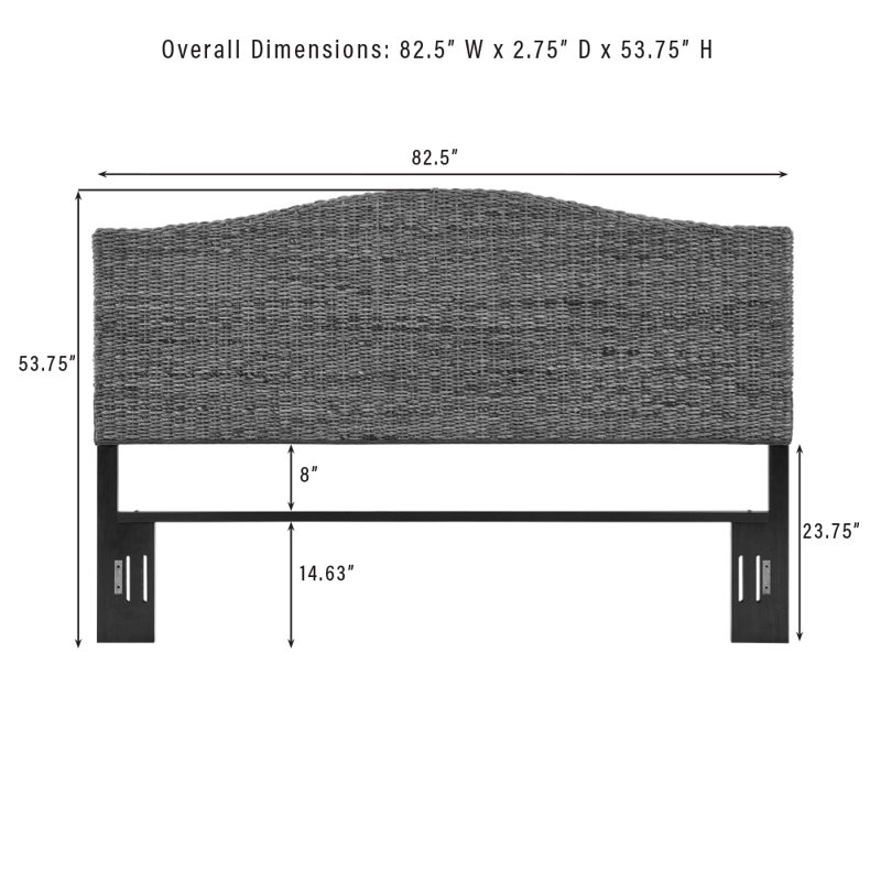 Rattan Headboard, King