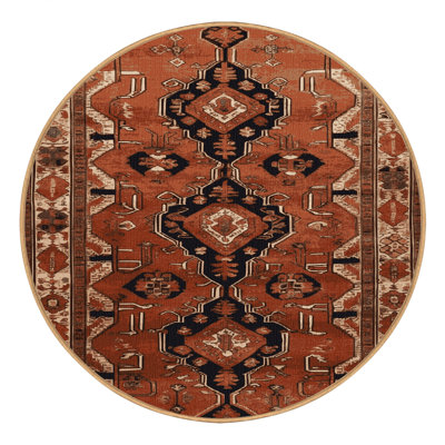 Machine Washable Persian Brown Area Rug