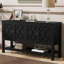 American Style Console Table With Geometric Door And Shelf Attractive Entryway Designs Bottom Storage