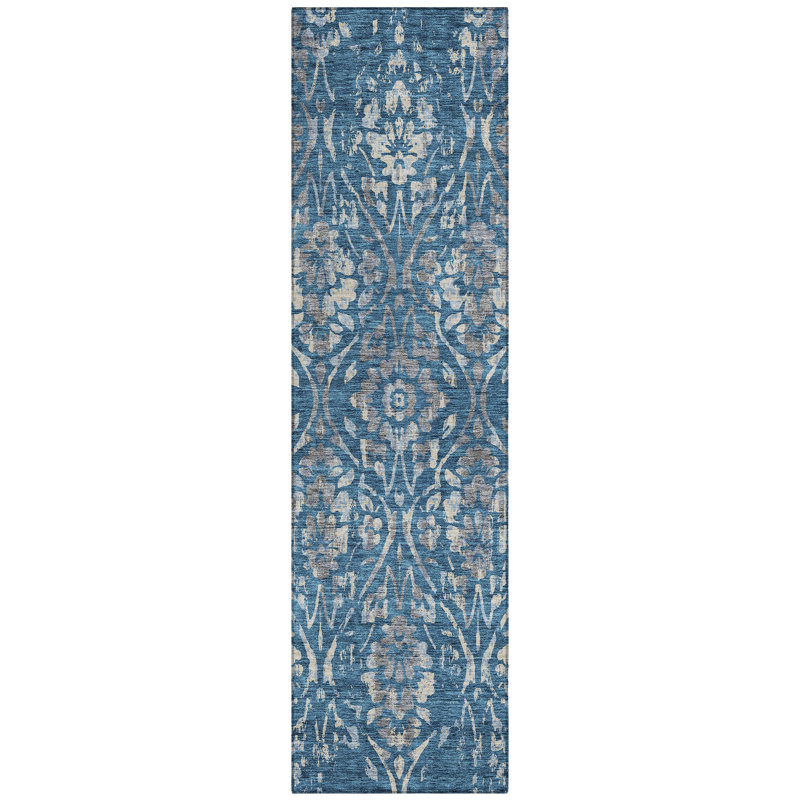 Maliana Washable Floral Indoor / Outdoor Rug, Runner 2'3" x 7'6"